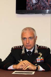 Il colonnello Luciano Zarbano, Comandante Provinciale Carabinieri Imperia